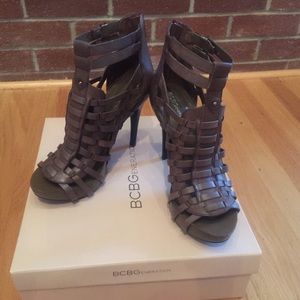 BCBGeneration Gemma Platform Leather Sandal